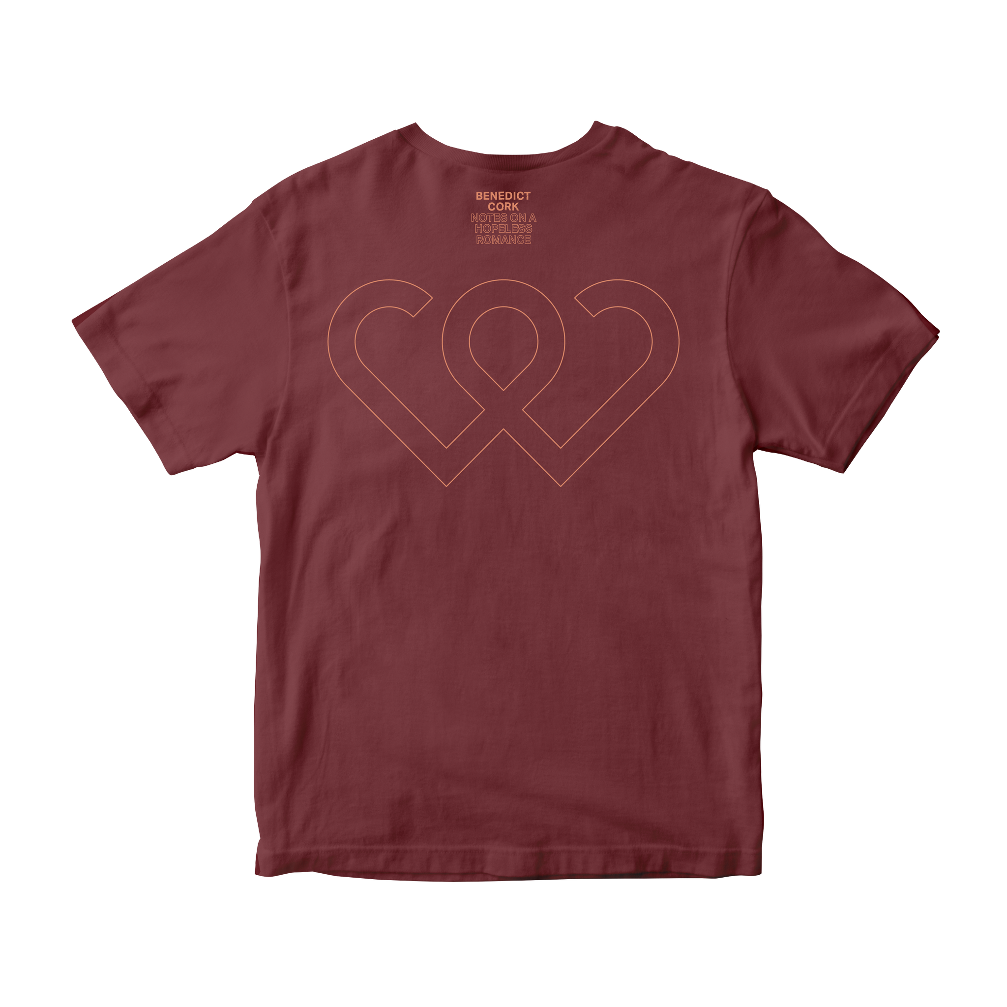 Benedict Cork - Notes On A Hopeless Romance - Burgundy Tee