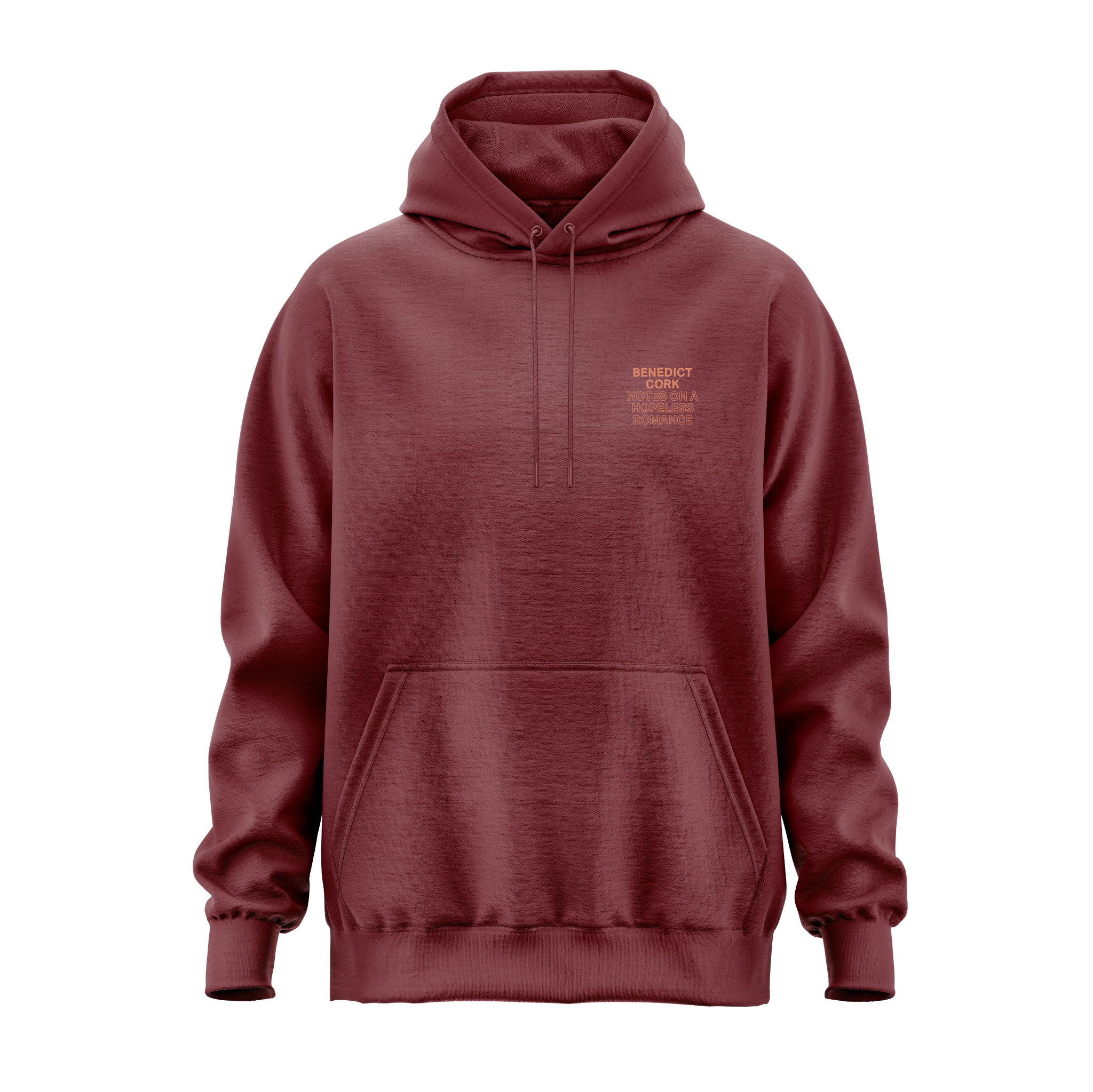 Benedict Cork - Notes On A Hopeless Romance - Burgundy Hoodie