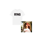 Cunning MC - R!NG - Black Print - Oversized White T-Shirt + Digital Download Bundle