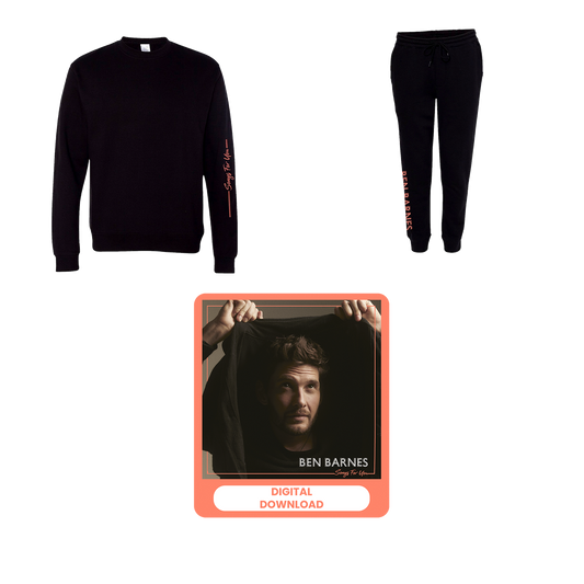 Ben Barnes- Songs For You - Black Sweatsuit and EP Digital Download Bundle