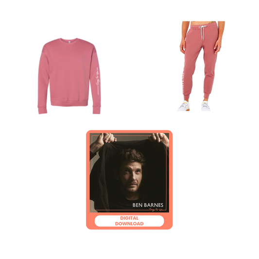 Ben Barnes- Songs For You - Mauve Sweatsuit and EP Digital Download Bundle