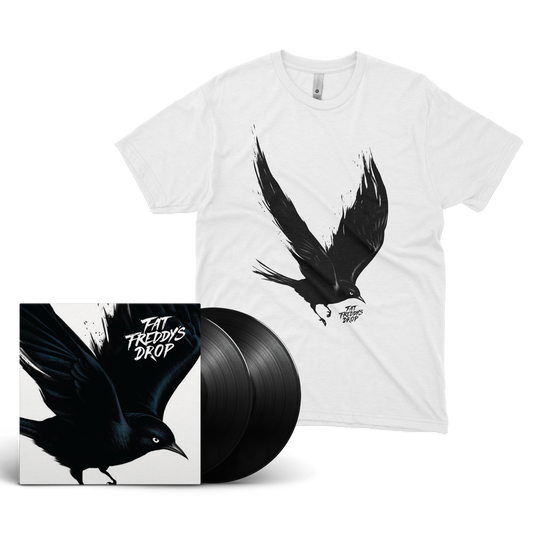 Fat Freddy's Drop - Blackbird Vinyl and Blackbird Returns T-Shirt Bundle