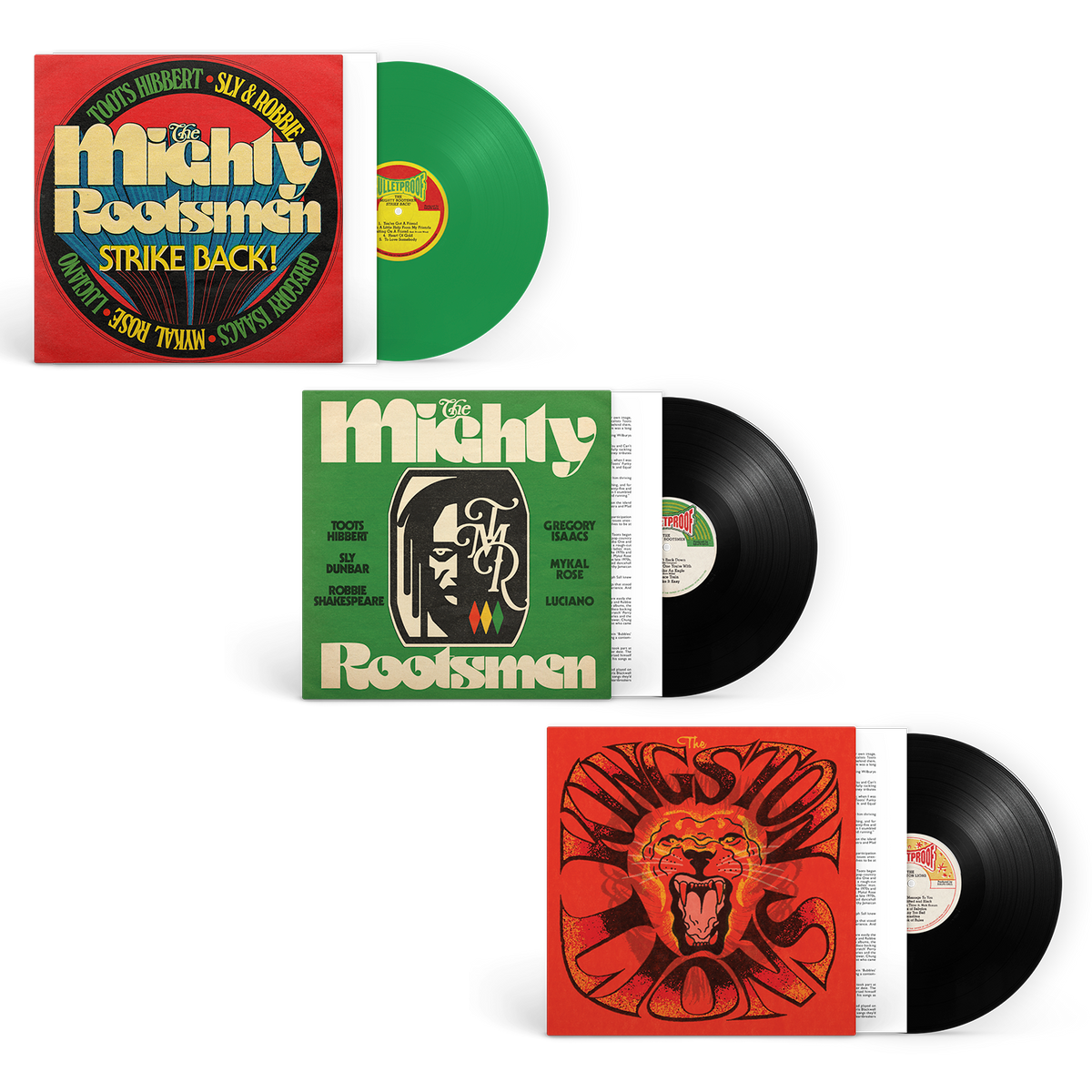 The Kingston Lions, The Mighty Rootsmen & The Mighty Rootsmen Strikeback Vinyl Bundle