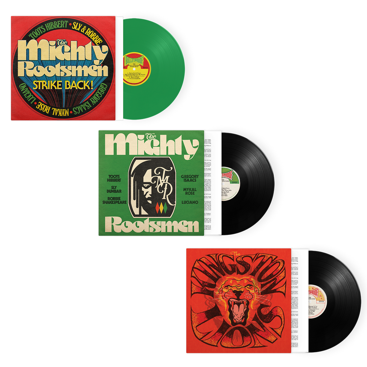 The Kingston Lions, The Mighty Rootsmen & The Mighty Rootsmen Strikeback Vinyl Bundle