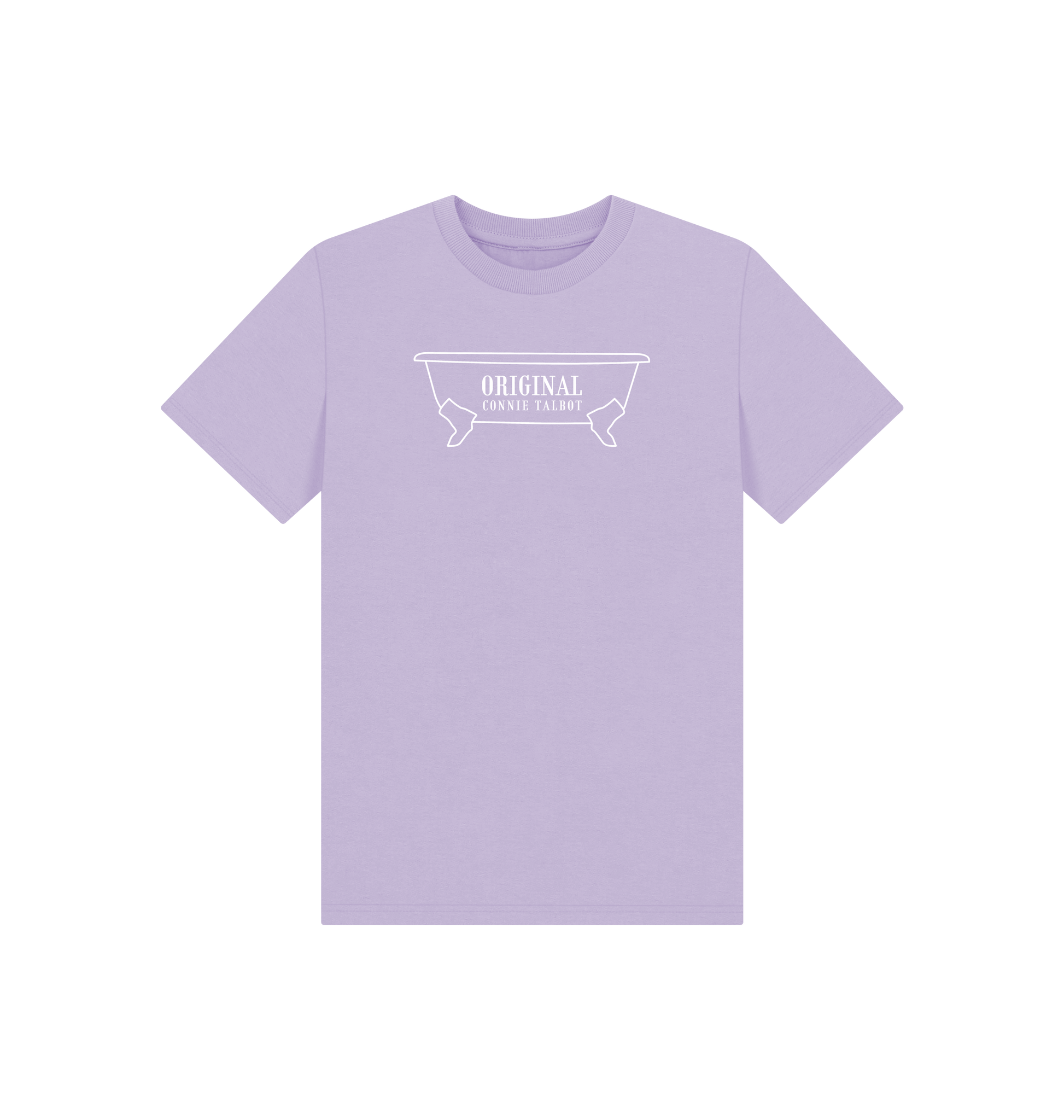 Soft Lilac Printed Kids T-Shirt Front
