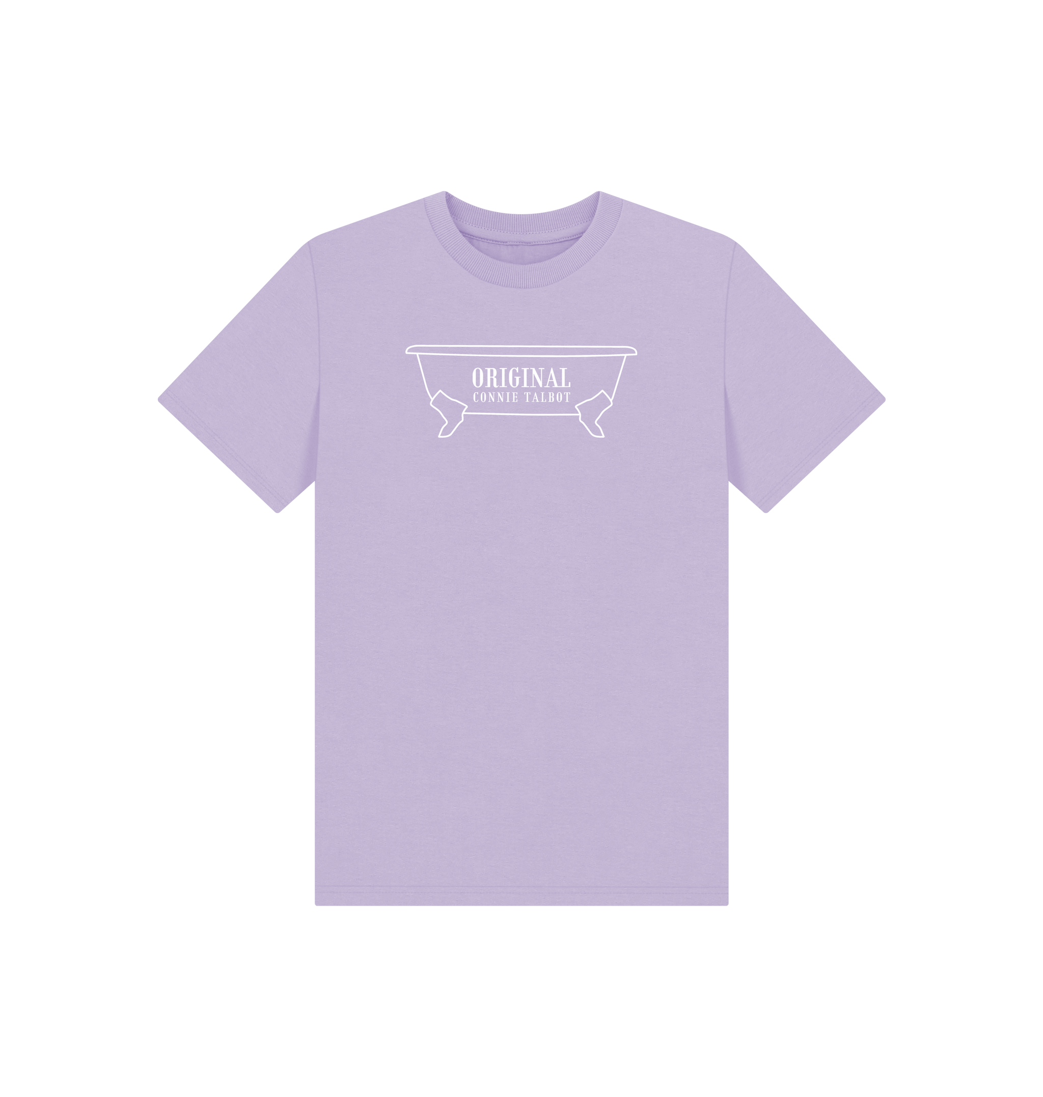 Soft Lilac Printed Kids T-Shirt Front
