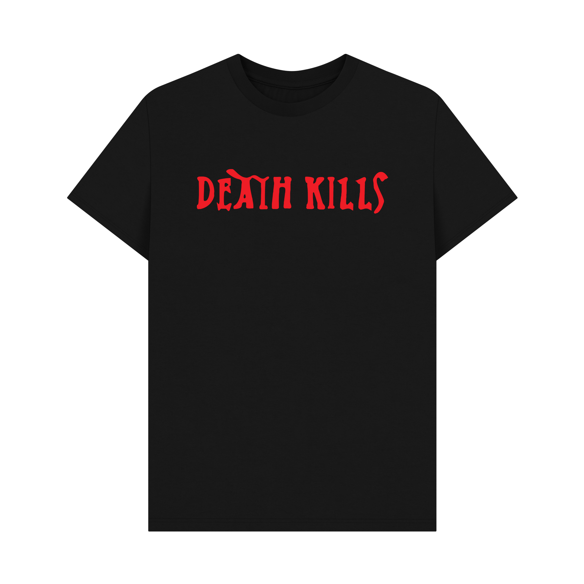 Black Printed T-shirt Front