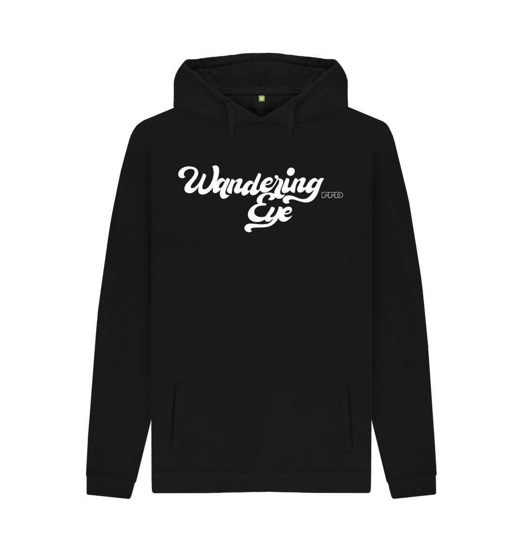 Black Printed Hoody Front