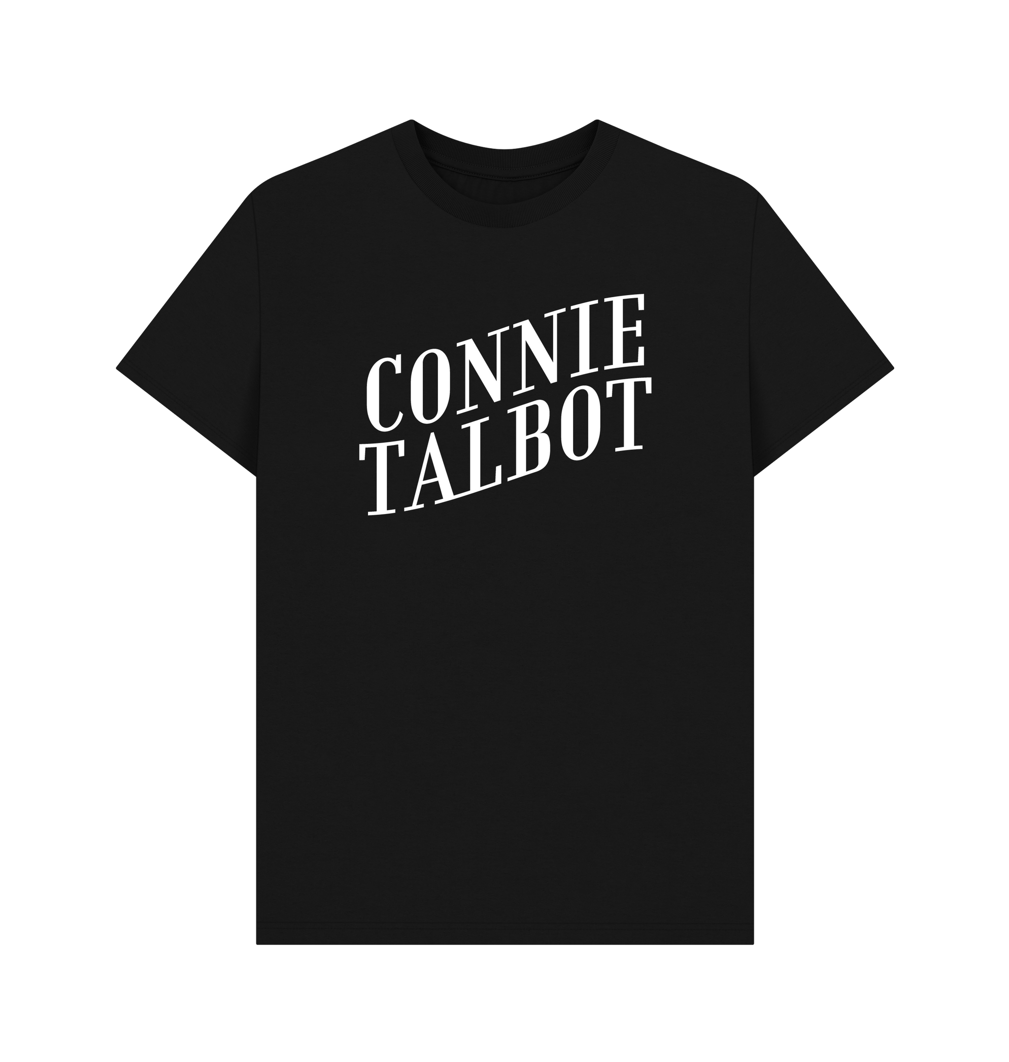 Black Printed T-shirt Front