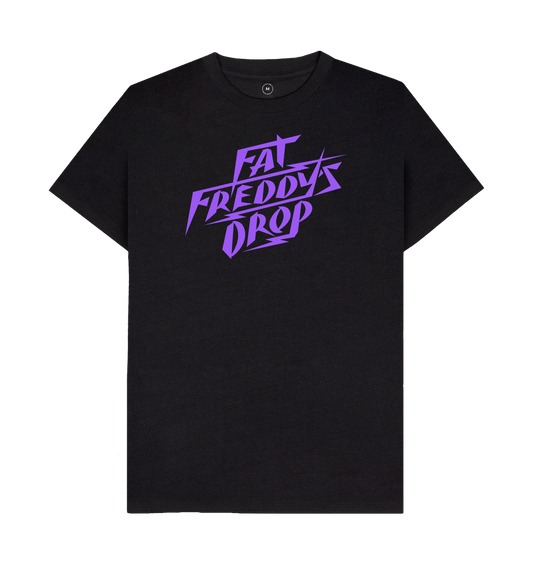 Black Fat Freddy's Drop - Purple Logo - Organic Tee