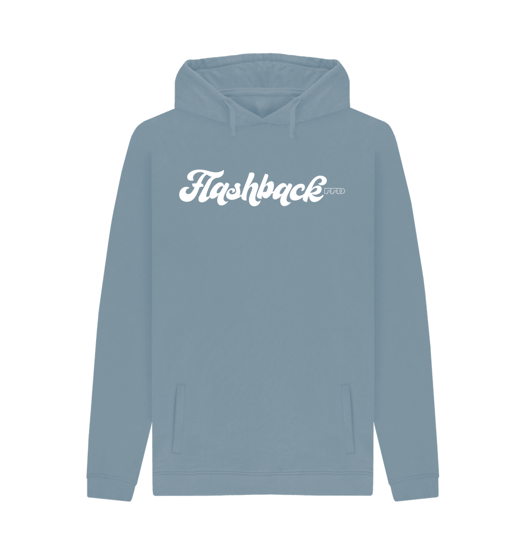 Stone Blue Printed Hoody Front