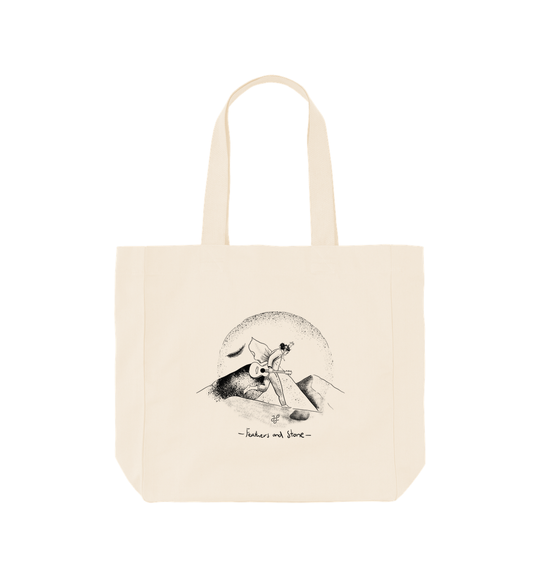 Natural Jeremy Loops - Feather And Stone - Tote Bag