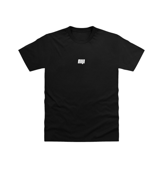 Pitch Black NIJI Logo Black T Shirt