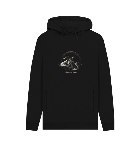 Black Jeremy Loops -  Feathers And Stone Hoodie