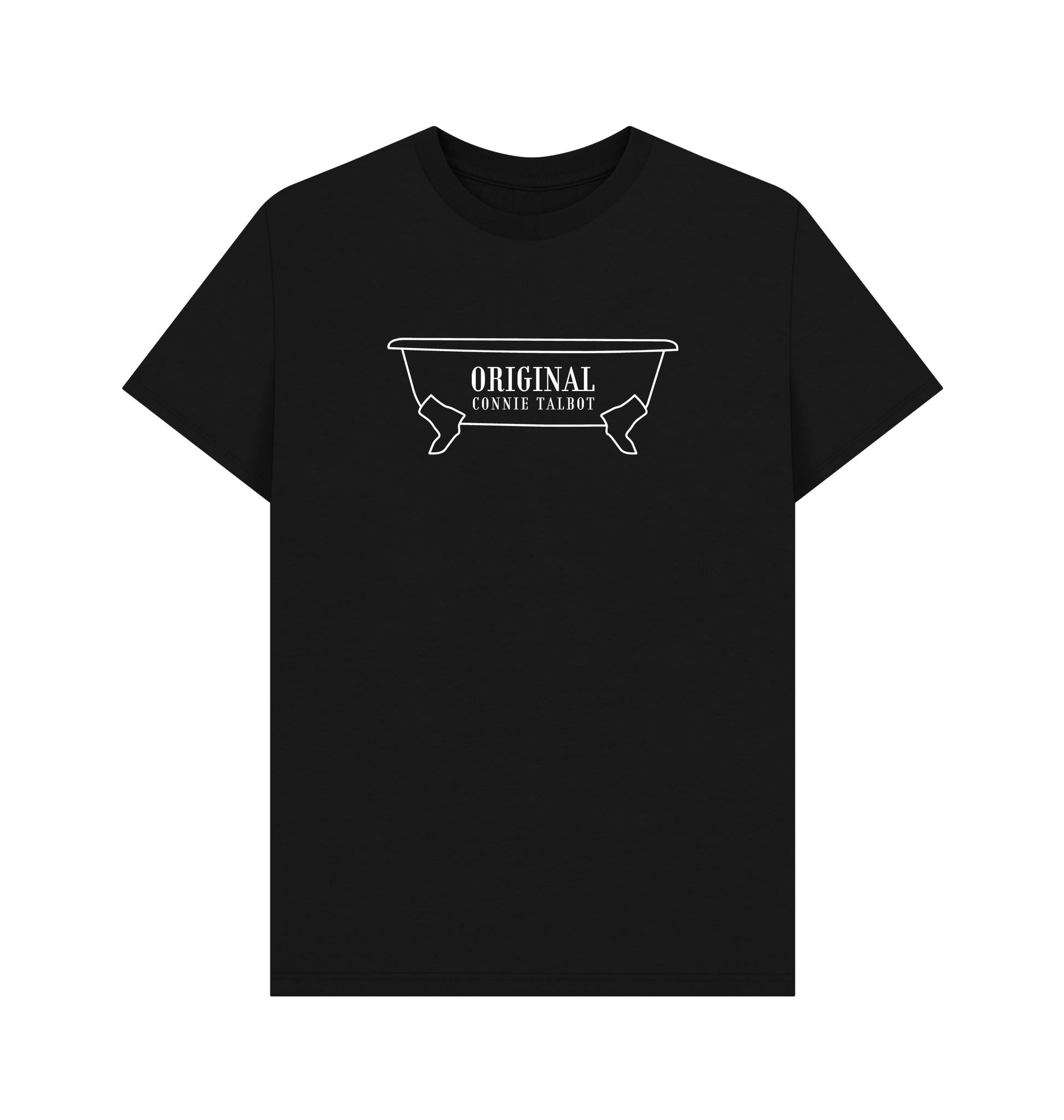 Black Printed T-shirt Front