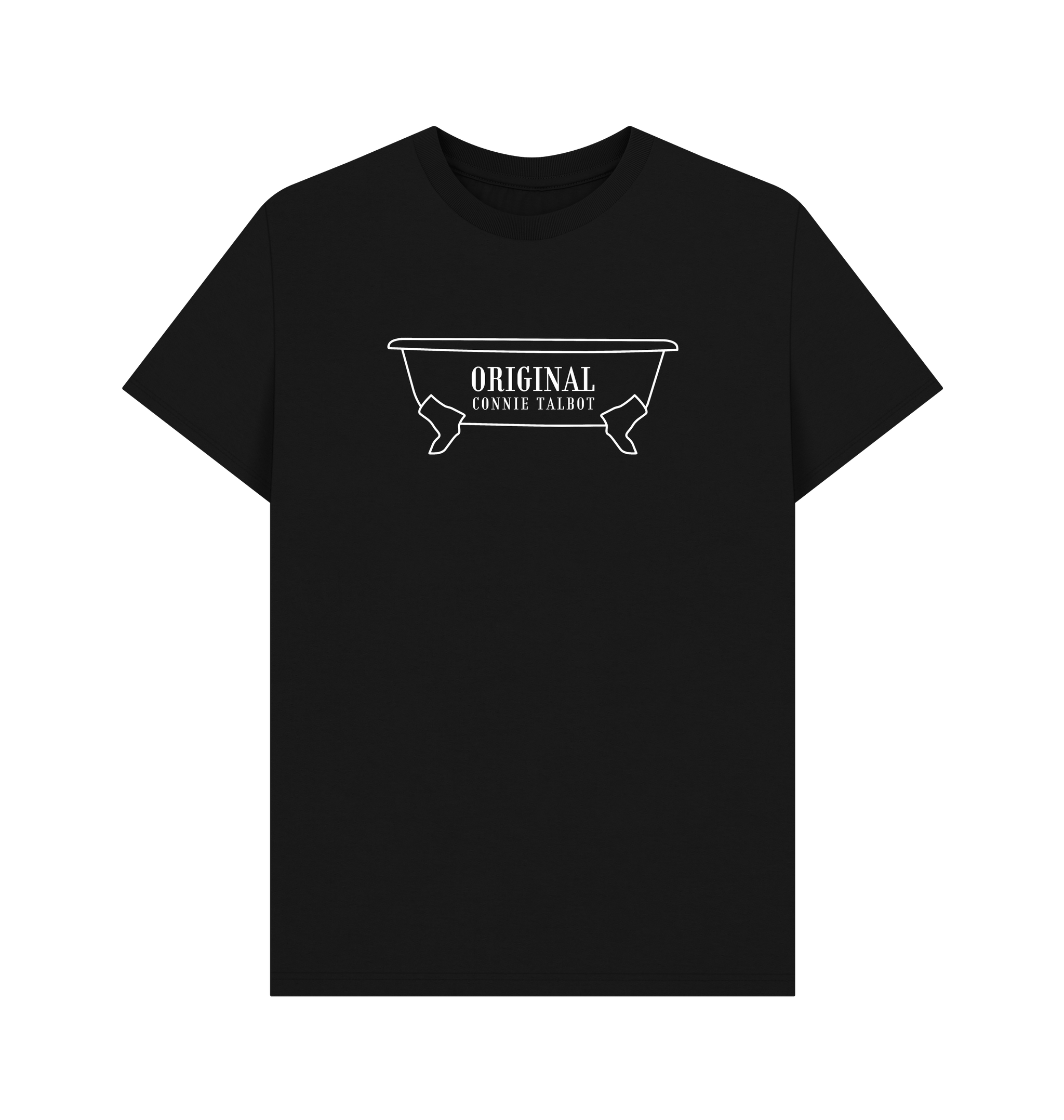 Black Printed T-shirt Front