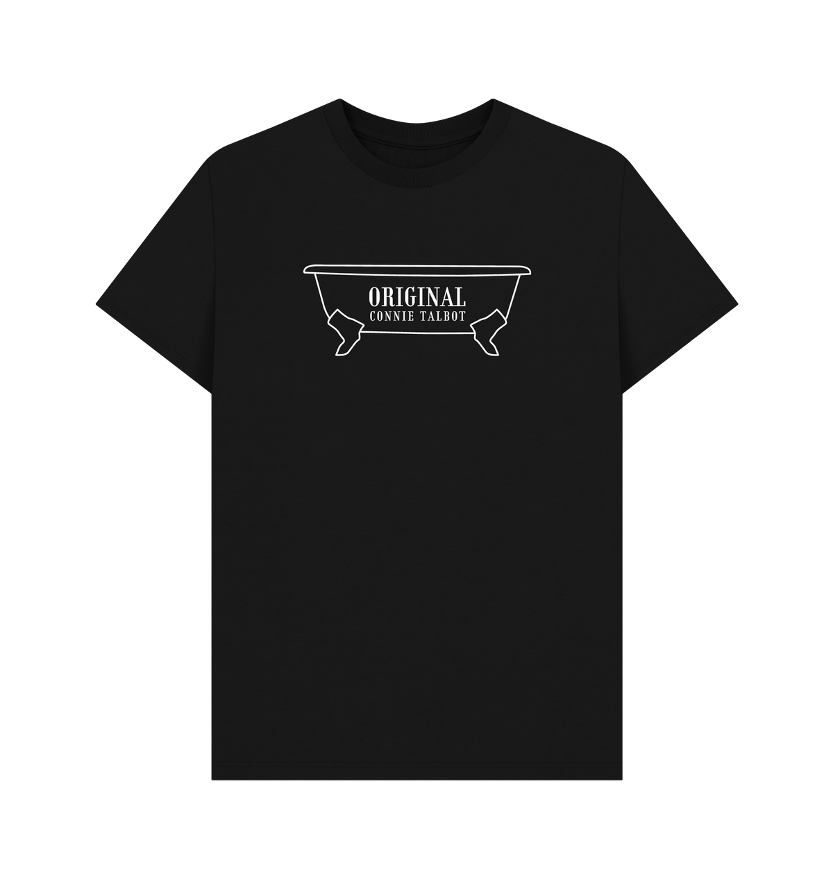 Black Printed T-shirt Front