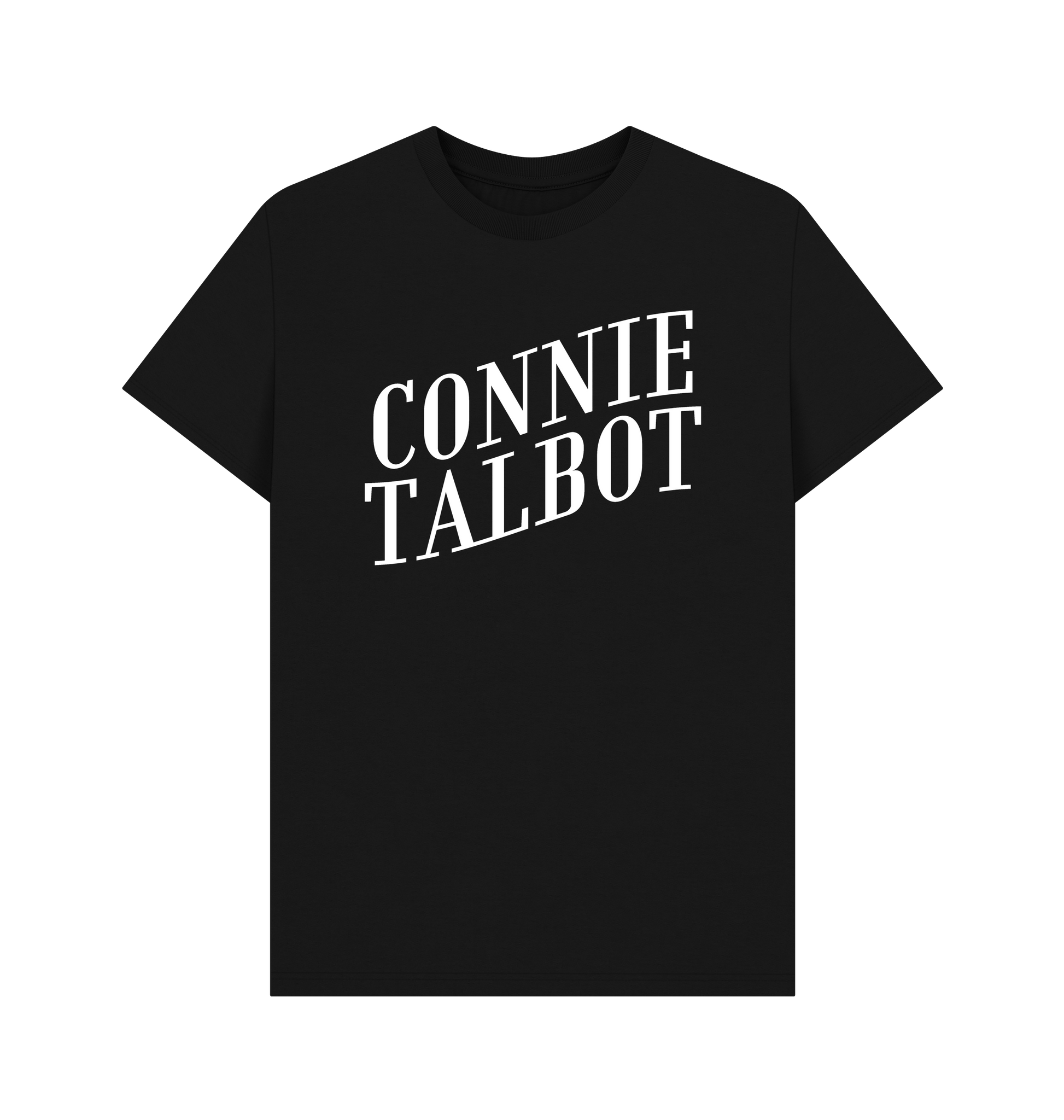 Black Printed T-shirt Front