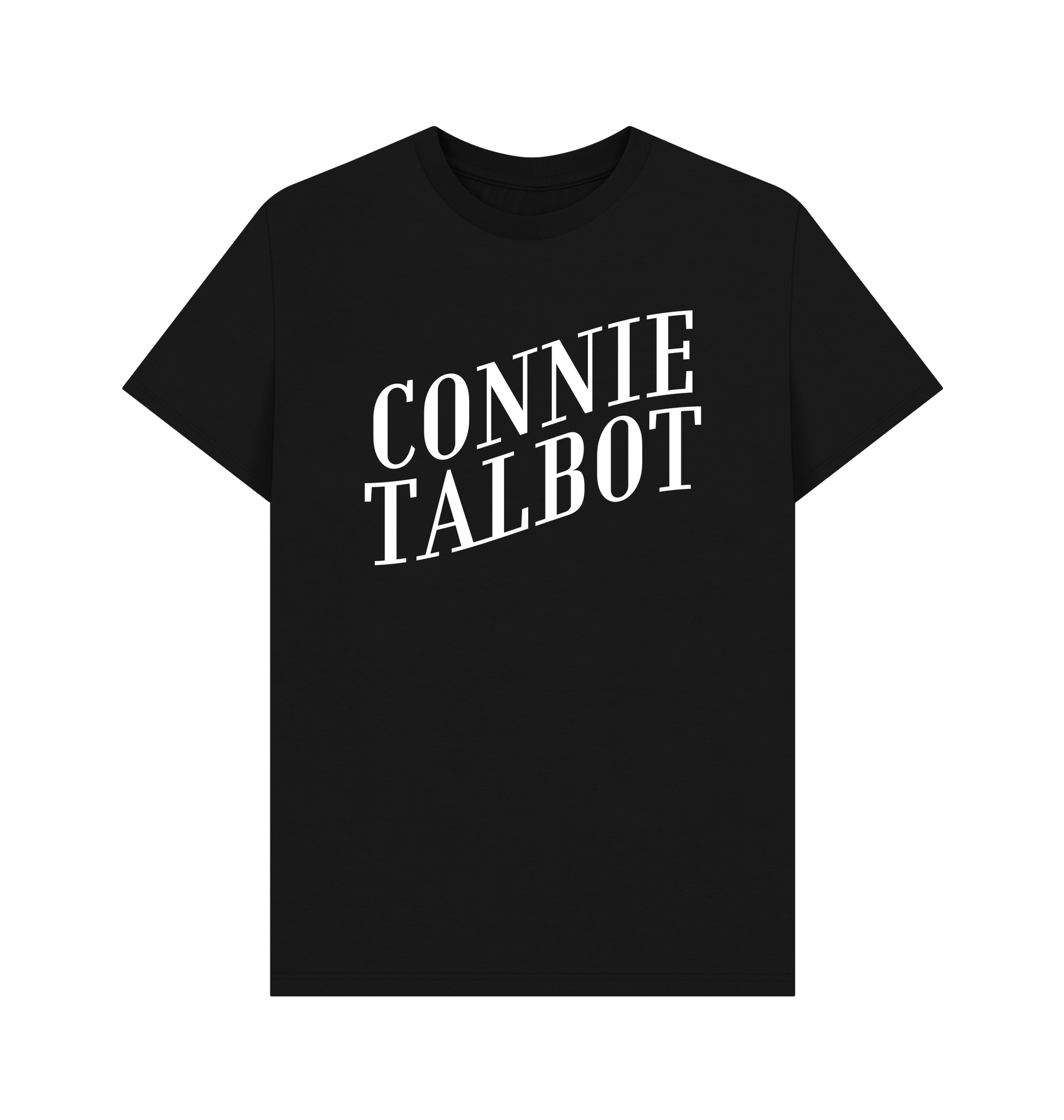 Black Printed T-shirt Front