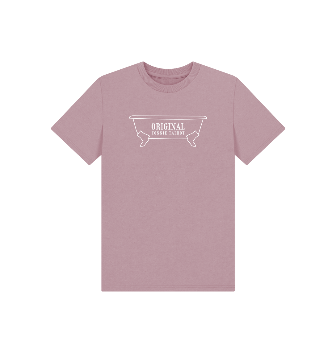 Mauve Printed Kids T-Shirt Front