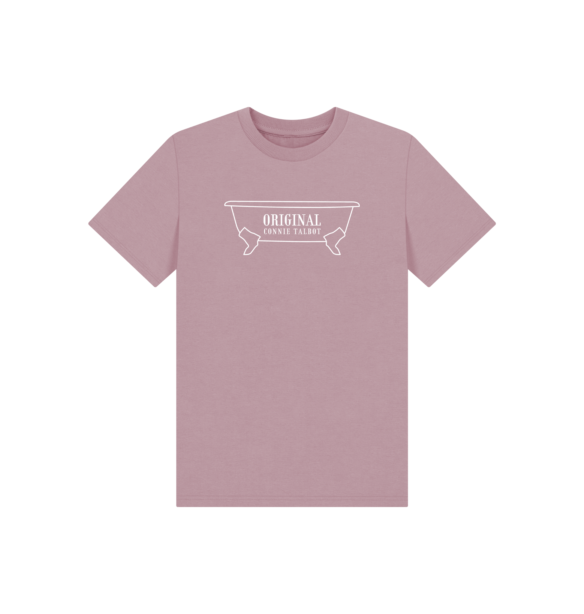 Mauve Printed Kids T-Shirt Front