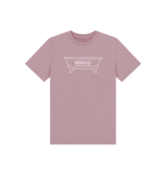 Mauve Printed Kids T-Shirt Front