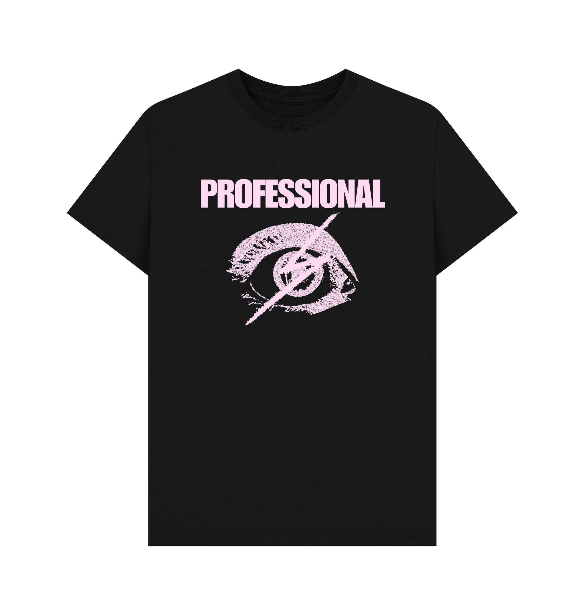 Black Printed T-shirt Front