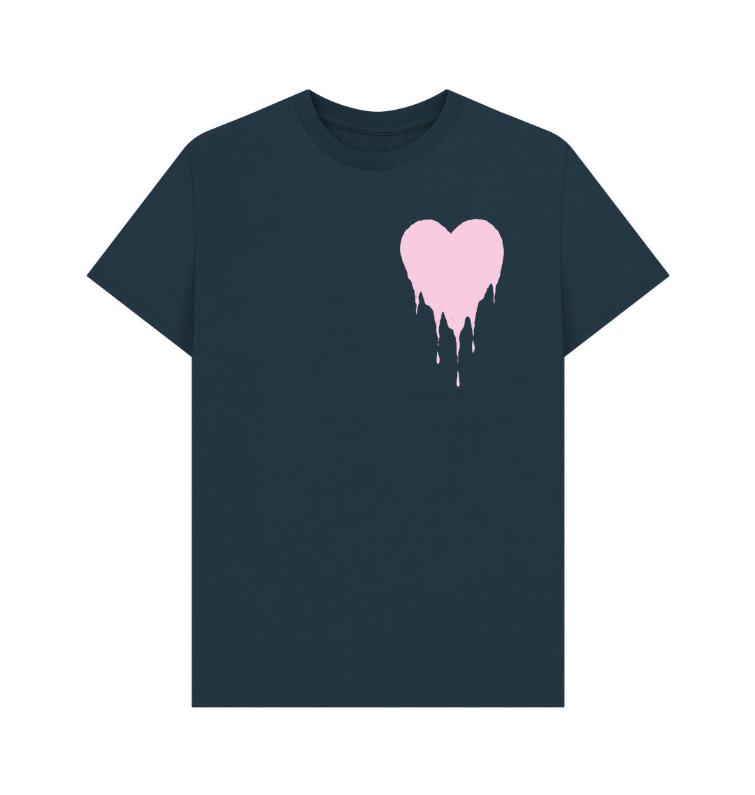 Denim Blue Printed T-shirt Front