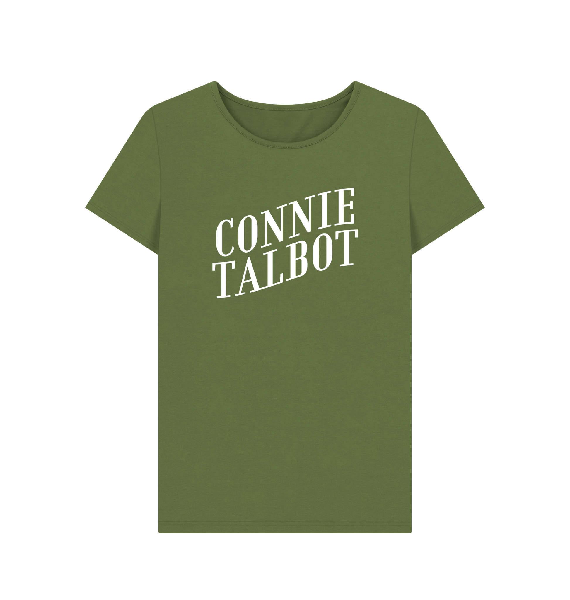 Khaki Printed T-shirt Front