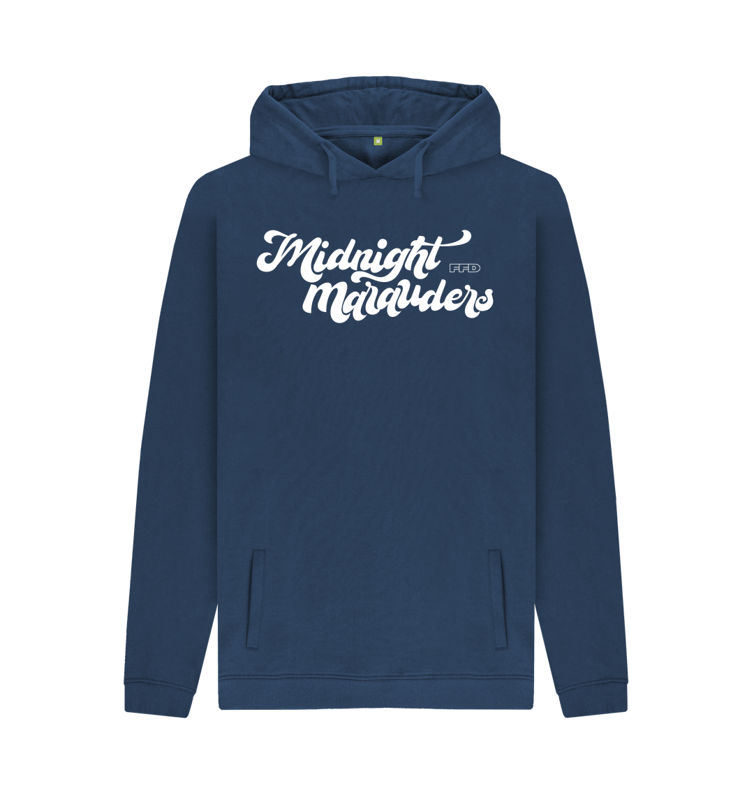 Navy Printed Hoody Front