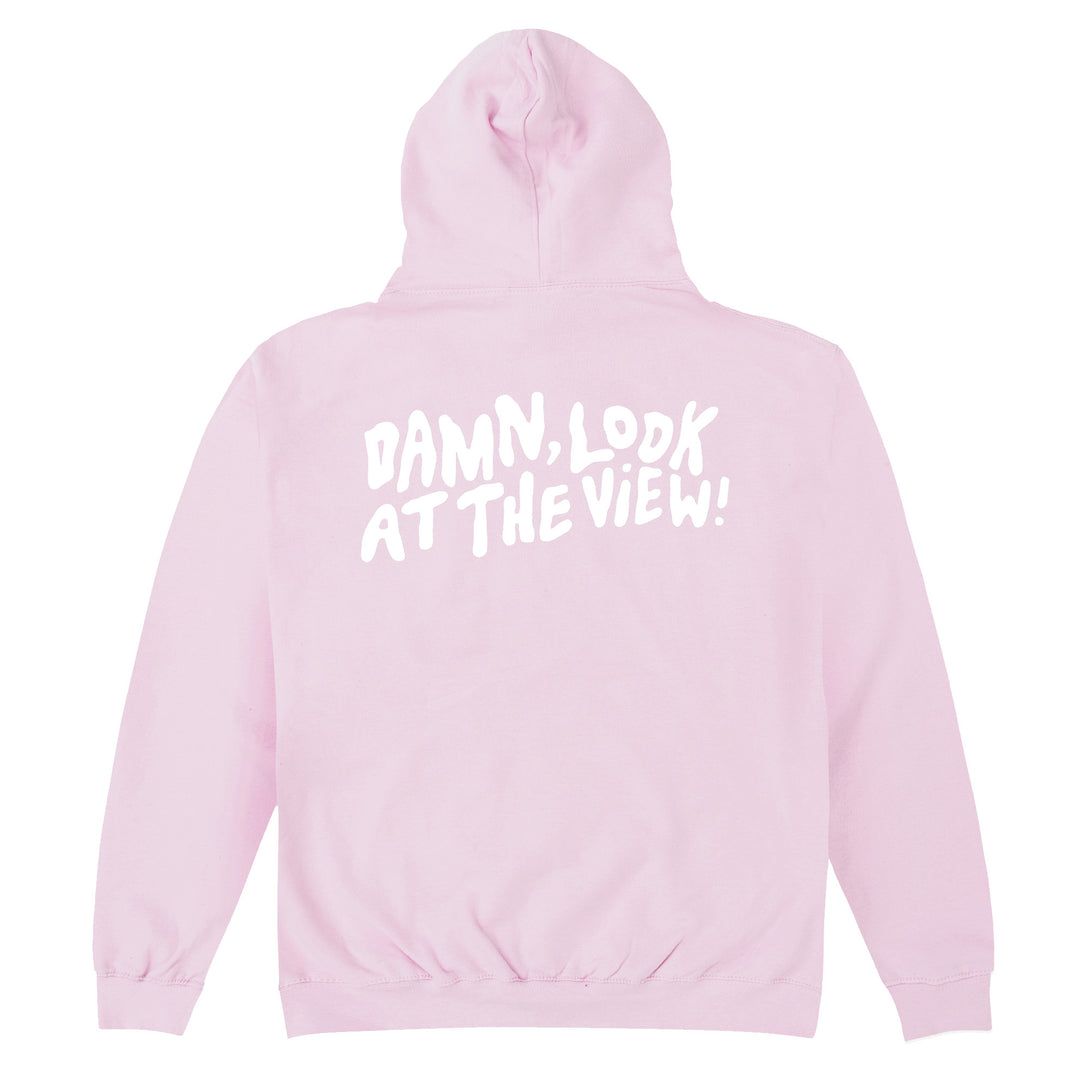Martin Luke Brown - Damn, Look At The View Pink Hoodie